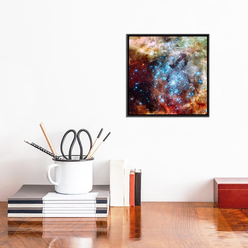 iCanvas "Star Cluster on Collision Course (Hubble Space Telescope)" by